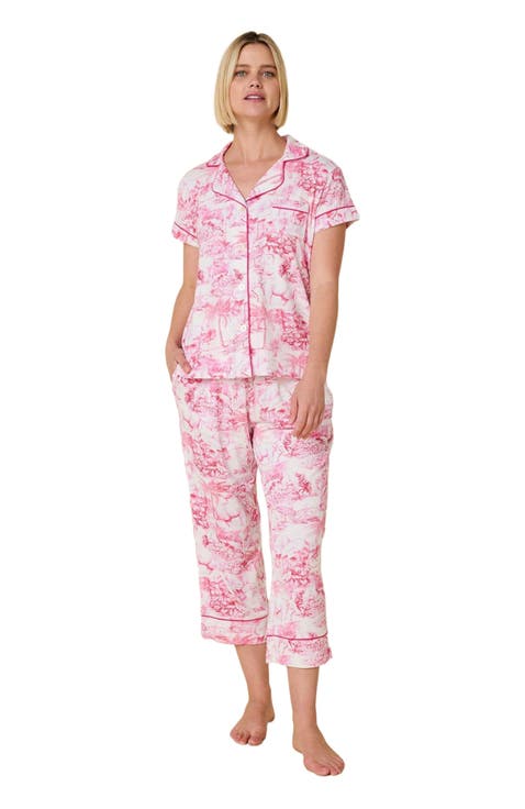 Pima Knit Holiday Capri Set