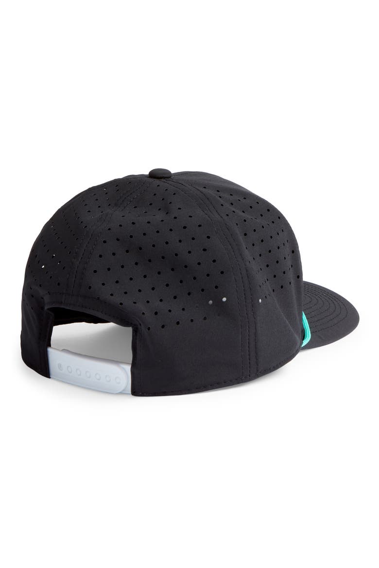 Dakota Ventilated Water Resistant Rope Snapback Baseball Cap, Alternate, color, BLACK