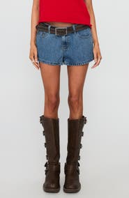 Princess Polly Dreamful Low Rise Denim Shorts