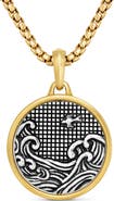 David Yurman Water & Fire Duality Amulet in Sterling Silver with 18K Yellow Gold