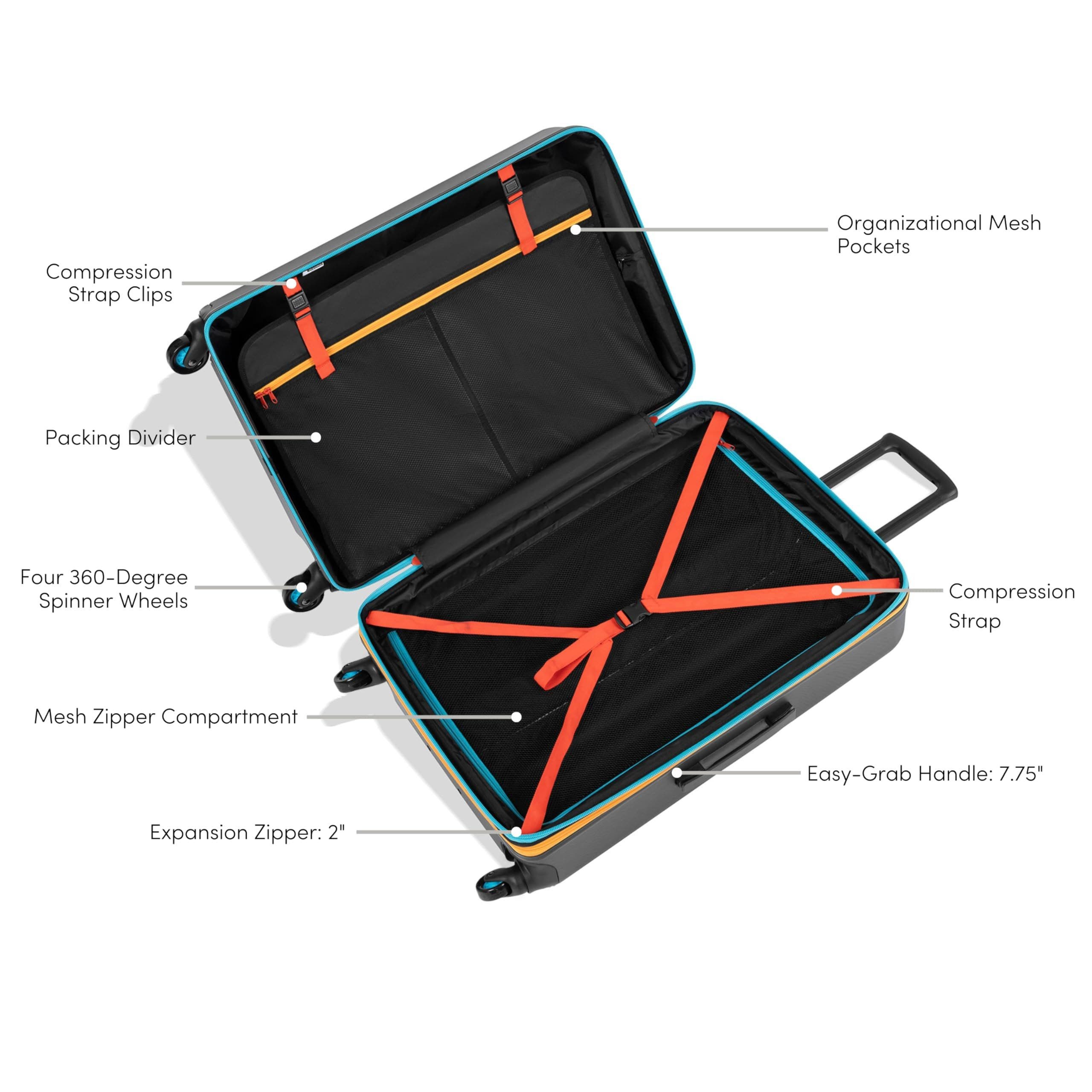 Sherpani Meridian Hardside Luggage, 22 Inch Carry On, Alternate, color, 