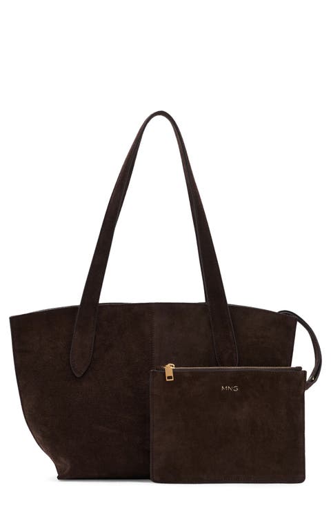 Mini Suede Shopper Bag