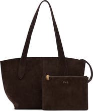 MANGO Mini Suede Shopper Bag