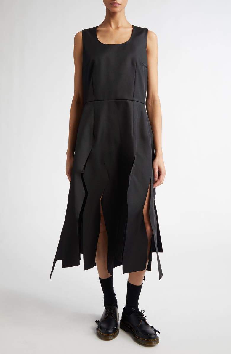Comme des Garçons Deconstructed Serge Midi Dress, Main, color, 