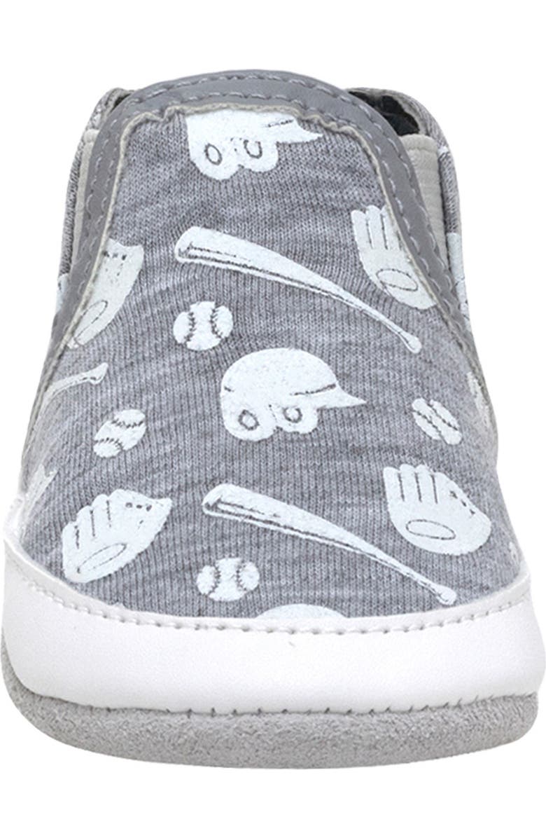 Robeez<sup>®</sup> Baseball MVP Glow in the Dark Crib Shoe, Alternate, color,