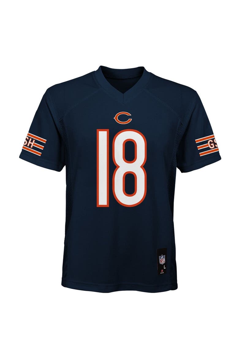 Preschool Outerstuff Caleb Williams Navy Chicago Bears Replica Player Jersey, Alternate, color, Navy