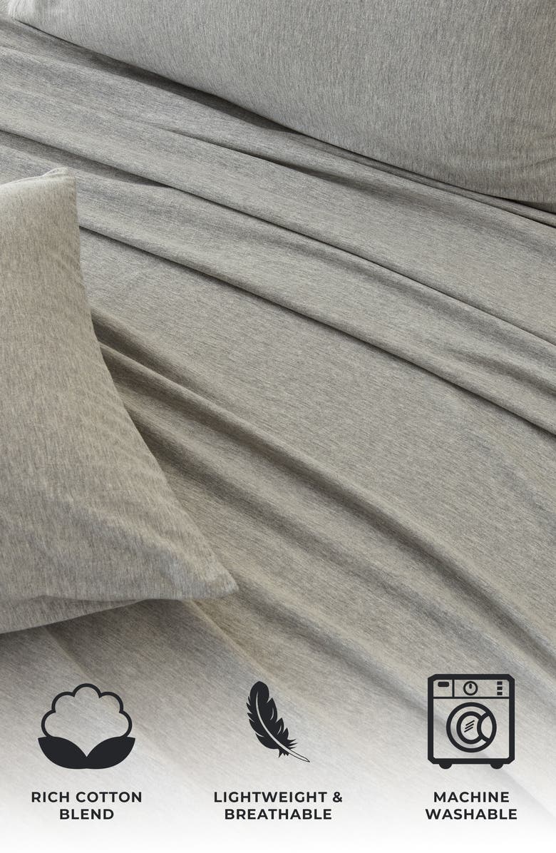 Woven & Weft Jersey Knit Sheet Set, Alternate, color, Light Grey