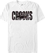 Crooks & Castles Men's Crooks & Castles Tiger Fur White Print  Graphic T-Shirt
