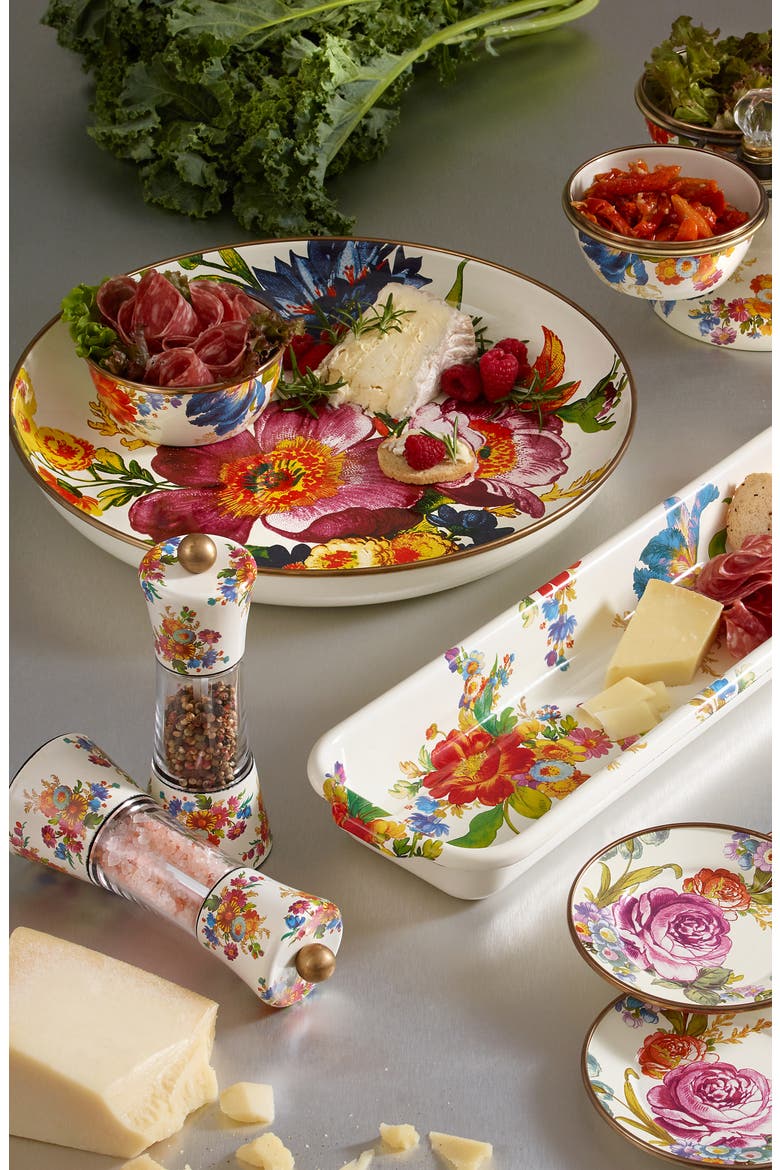Flower Market Enameled Steel Abundant Bowl, Alternate, color, WHITE MULTI