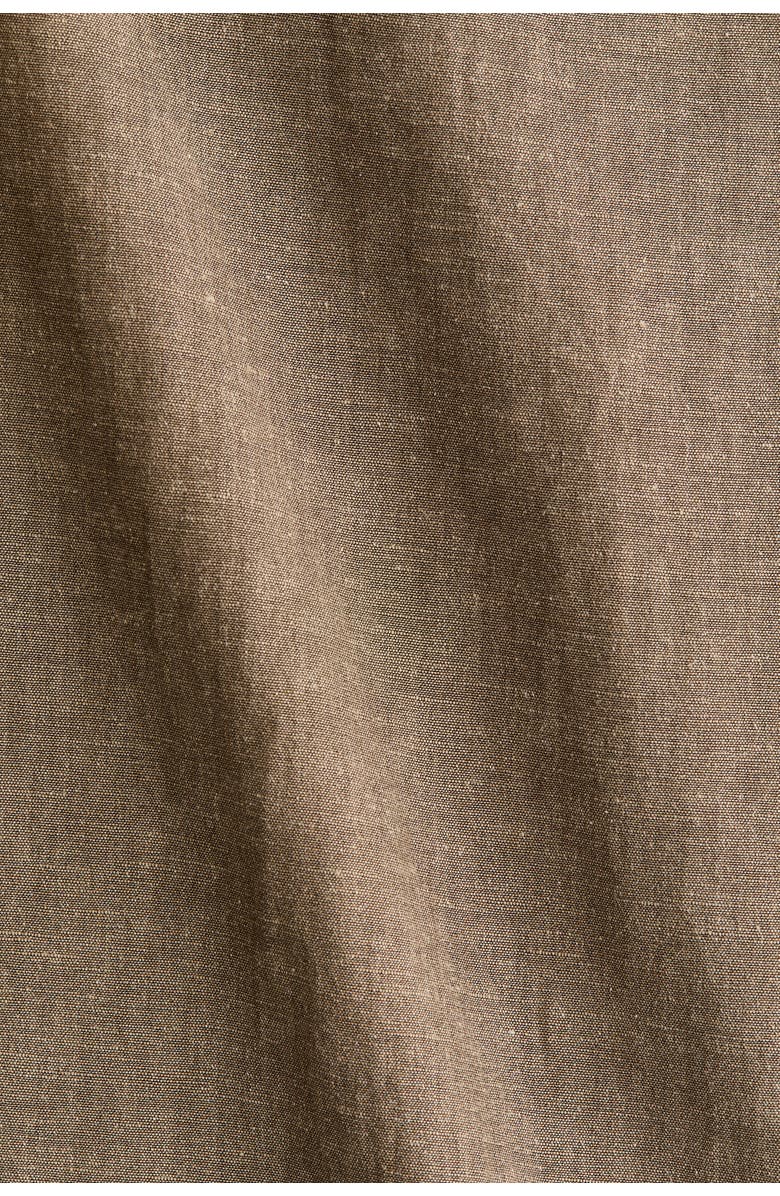 H&M Straight Drawstring Trousers, Alternate, color, Dark Beige