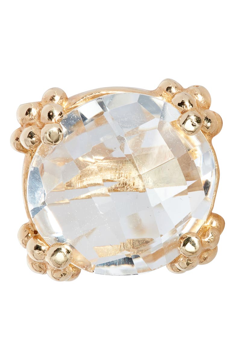 Anzie Dew Drop Stud Earrings, Alternate, color, Clear Topaz