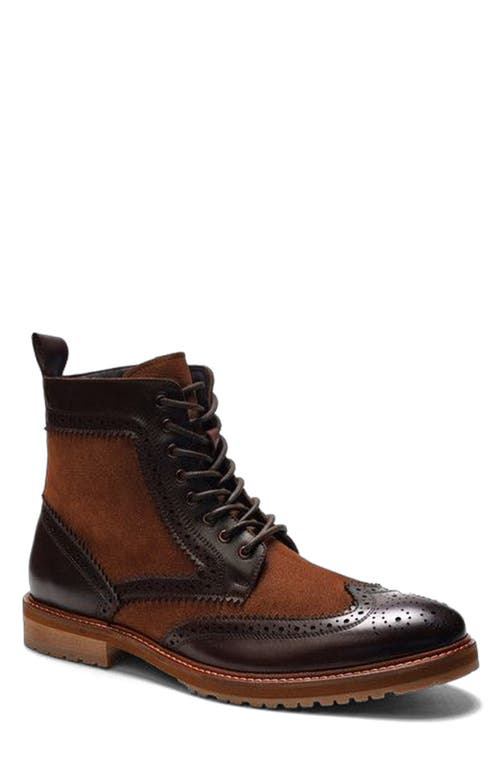A. Veer Langston Wingtip Boot In Brown