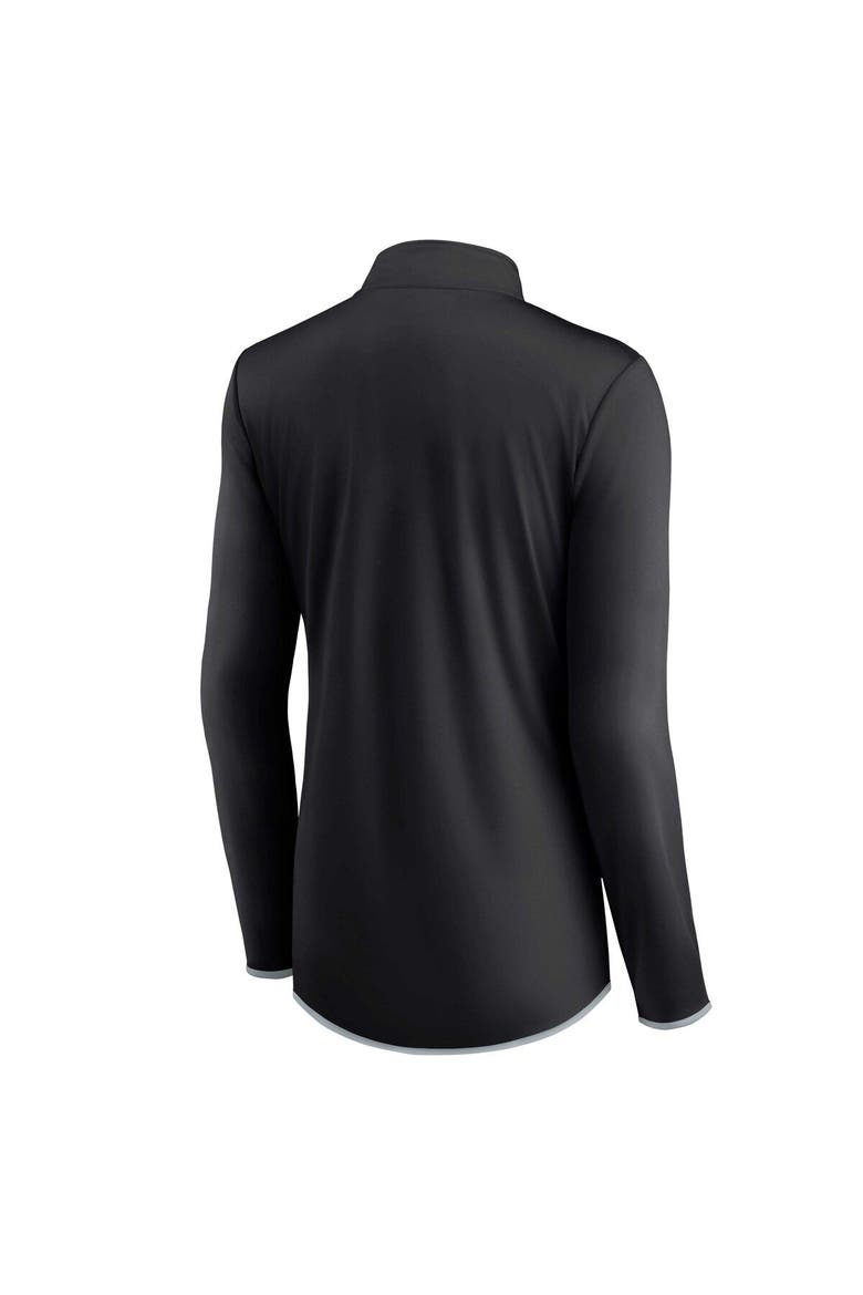 Women's Fanatics Branded Black Las Vegas Raiders Worth the Drive Quarter-Zip Top, Alternate, color, Black