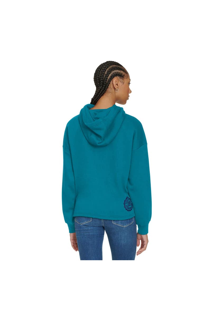 TOMMY JEANS Women's Tommy Jeans Teal Charlotte Hornets Stella Cropped Pullover Hoodie, Alternate, color, Teal