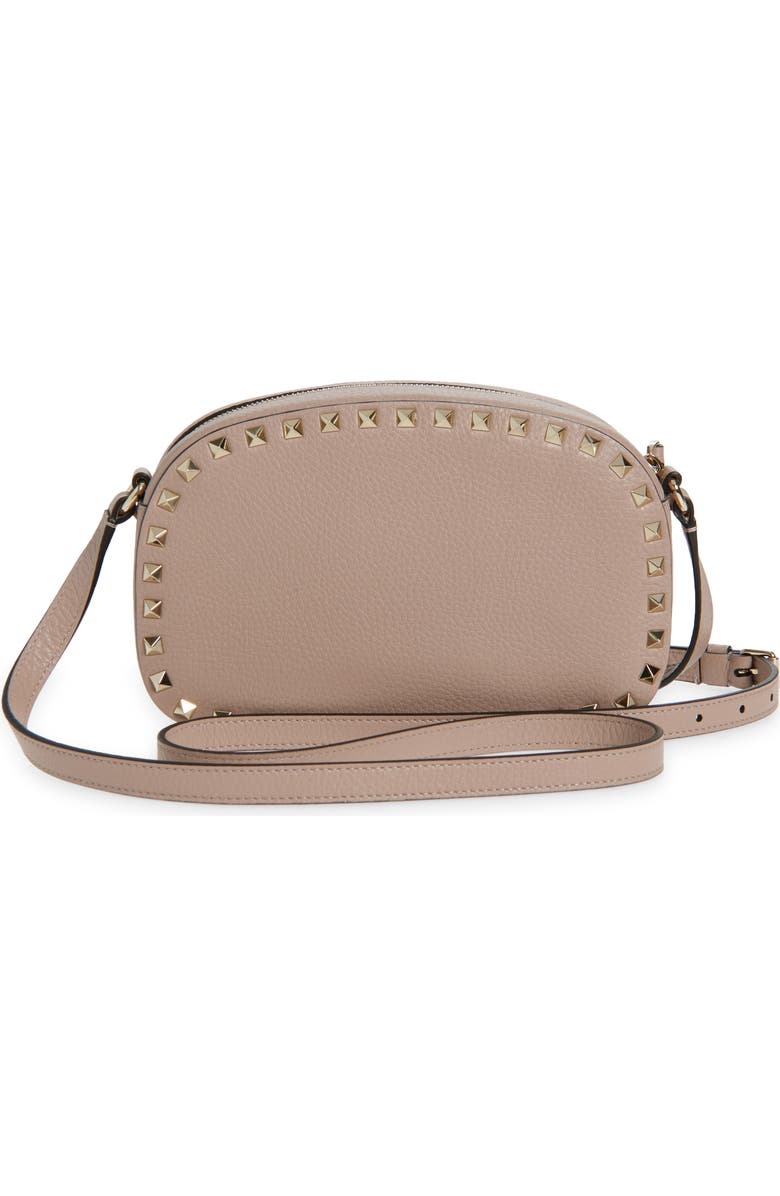 Valentino Garavani Rockstud Crossbody Camera Bag, Alternate, color, Poudre