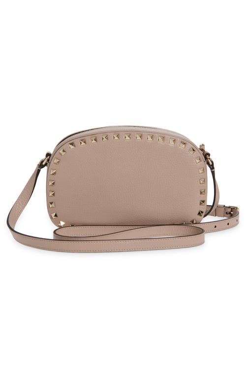 Valentino Powder Pink Leather Crossbody Bag In Pink
