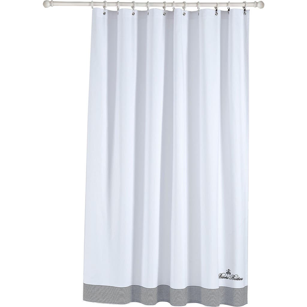 Brooks Brothers Robe Stripe Cotton Shower Curtain
