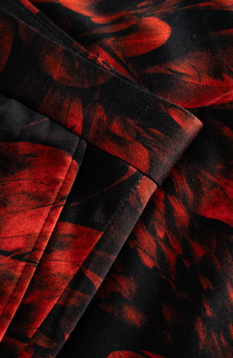 Twisted Tailor Heron Slim Fit Red Floral Suit Trousers, Alternate, color, 