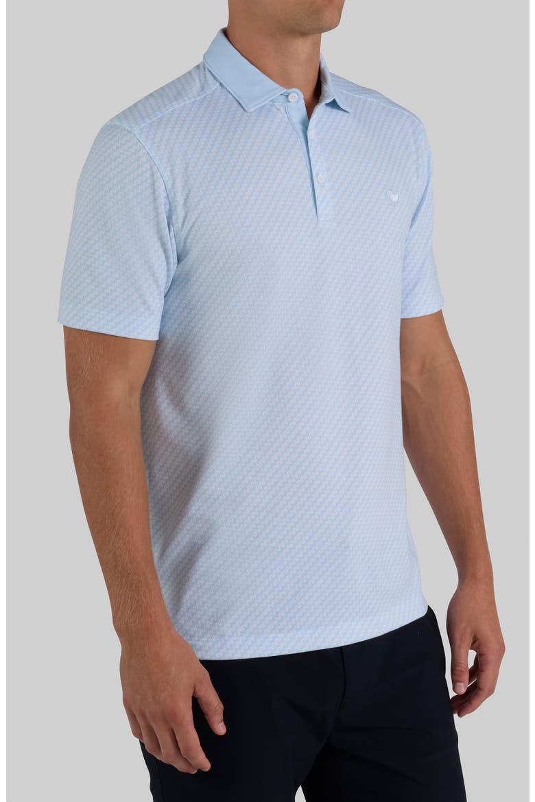 Evolution Ridge Performance Piqué Golf Polo, Alternate, color, BABY BLUE