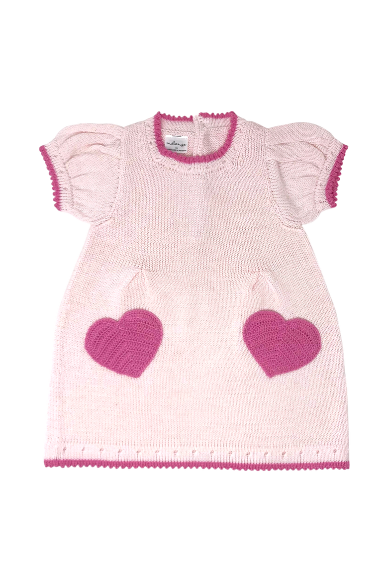 Heart Pocket Dress, Main, color, Pink