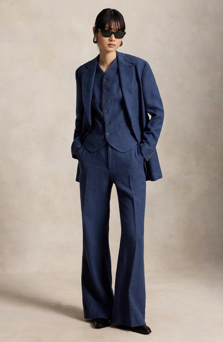 Polo Ralph Lauren Beaton Linen & Cotton Pants, Alternate, color, Blue Melange
