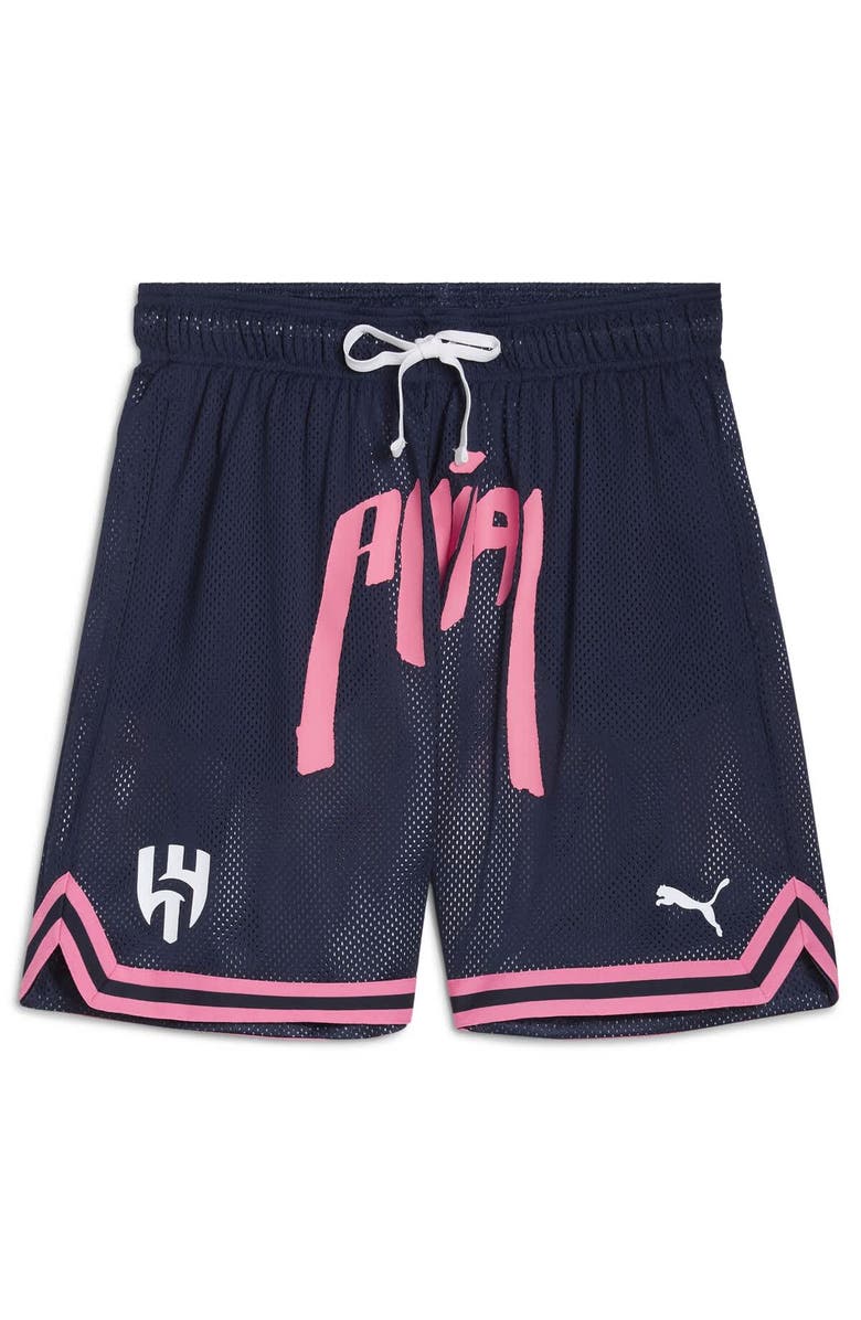 PUMA Men's Puma Navy Al Hilal 2025 FIFA Club World Cup Hoops Reversible Shorts, Alternate, color, Navy