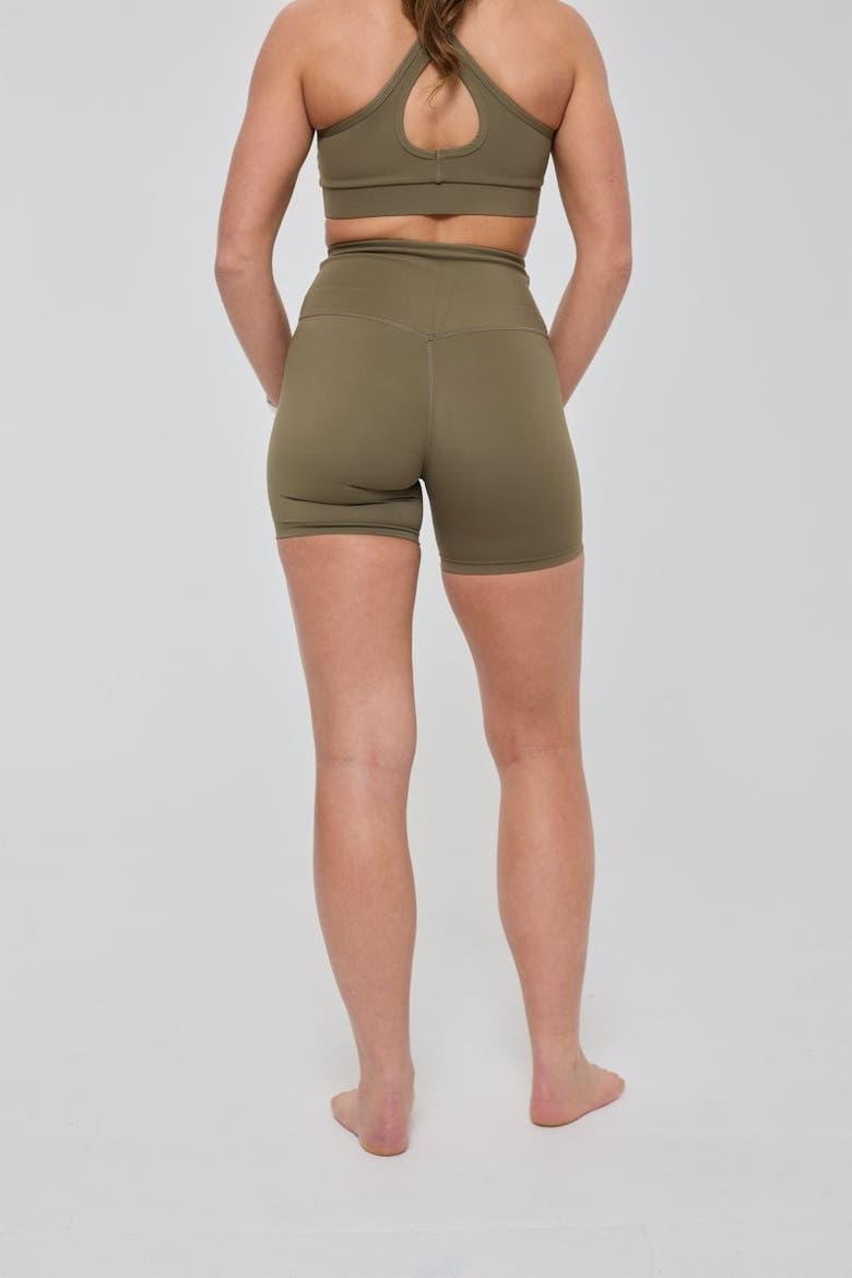 Infinite High Waisted Shorts - Khaki, Alternate, color, Khaki