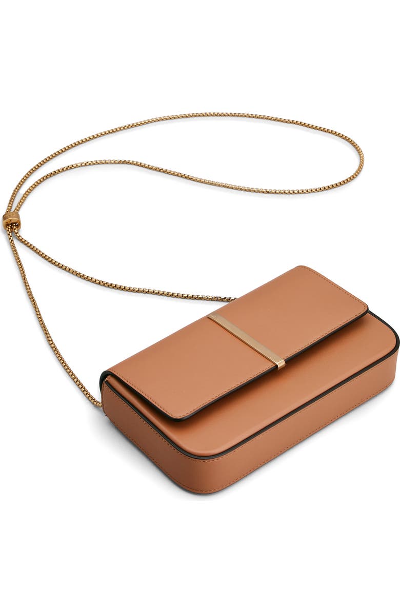 Tod's Mini Leather Flap Bag, Alternate, color, Kenia Scuro