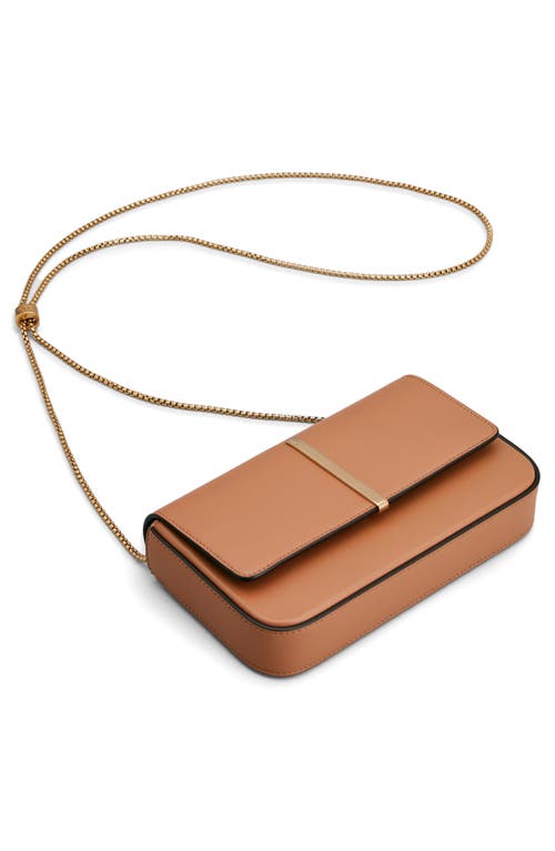 Tod's Mini Leather Flap Bag In Kenia Scuro