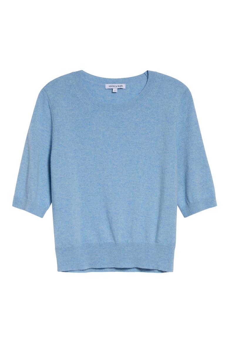 Shana Crewneck Cashmere Sweater, Alternate, color, PALE BLUE RIVER MELANGE