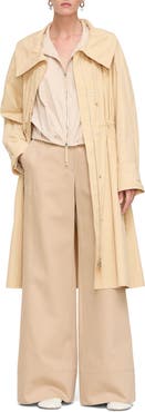 Lafayette 148 New York Travel Cotton Trench Coat