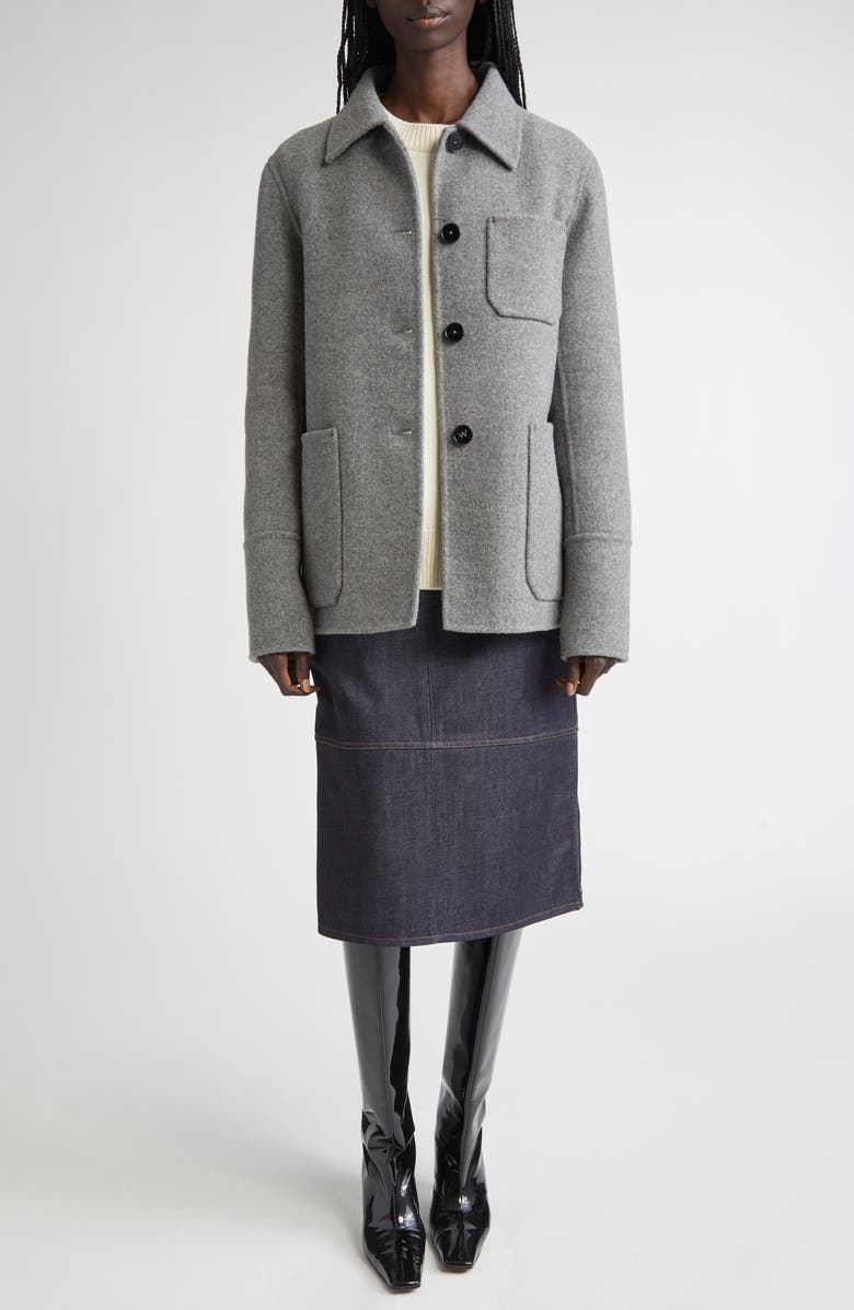 Jil Sander Classic Virgin Wool Blend Sweater, Alternate, color, Natural