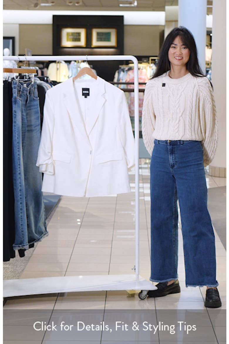 Jia Linen Blend Double Breasted Jacket video