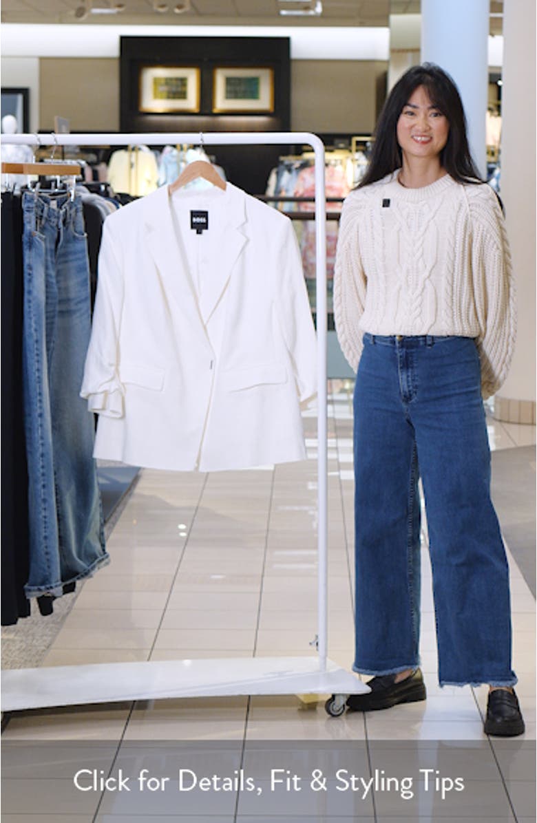 Jia Linen Blend Double Breasted Jacket, sales video thumbnail