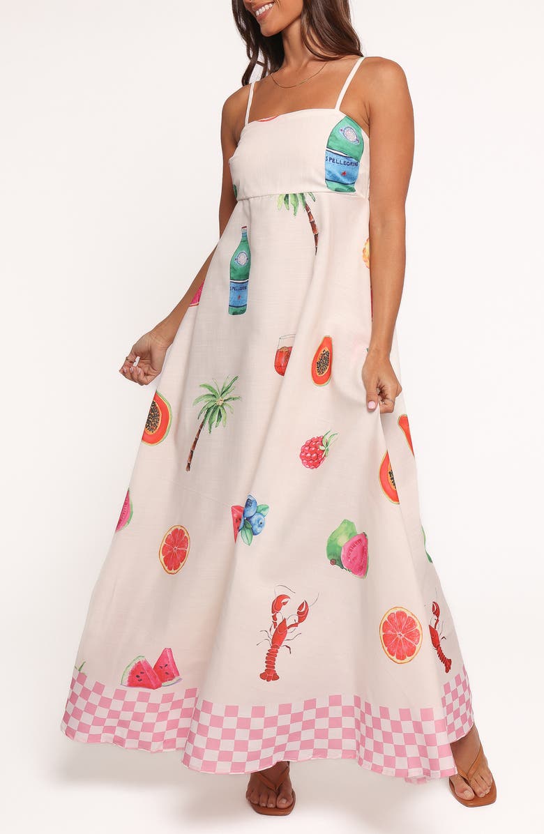 Petal & Pup Brea Printed Maxi Sundress, Alternate, color, Tutti Fruitti