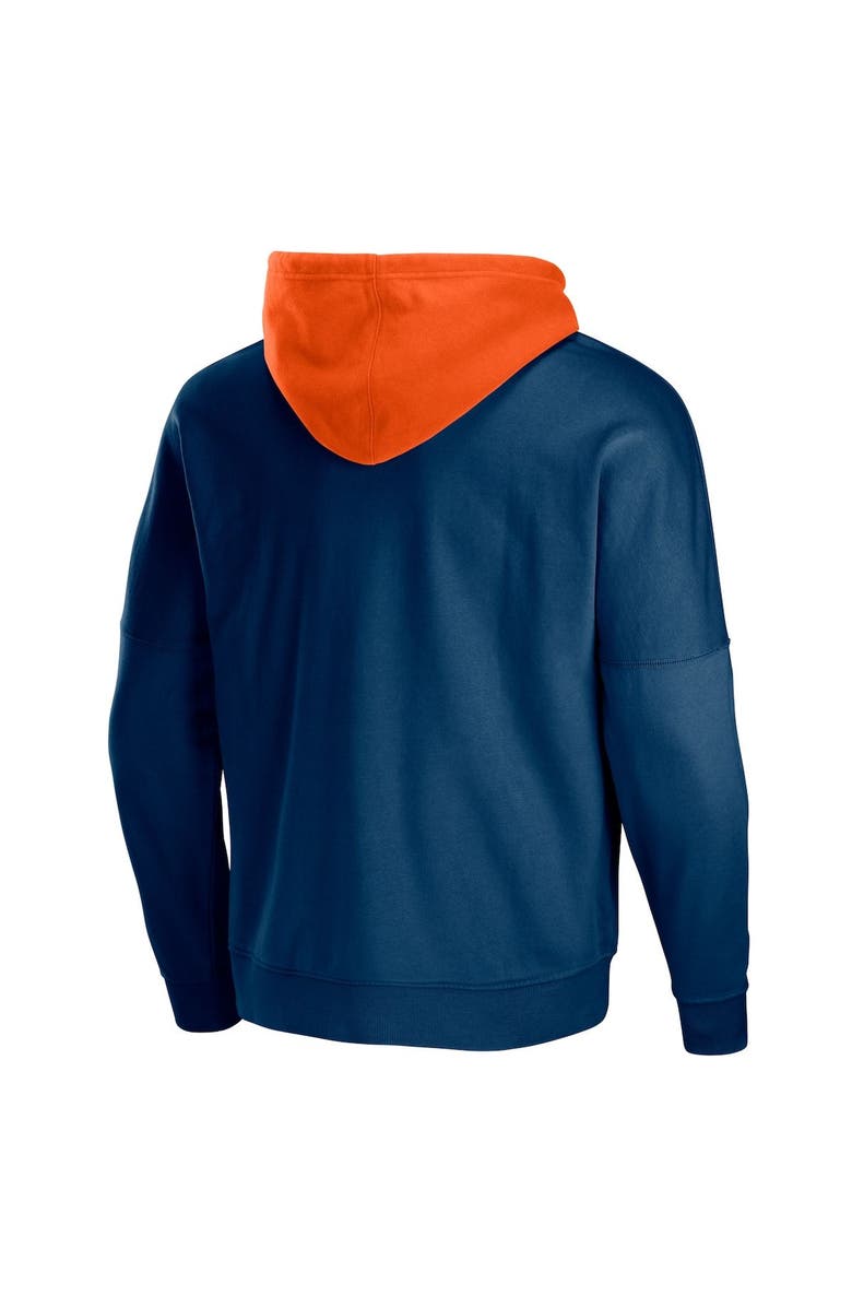 STAPLE Men's NFL x Staple Navy Chicago Bears Throwback Vintage Wash Pullover Hoodie, Alternate, color, 