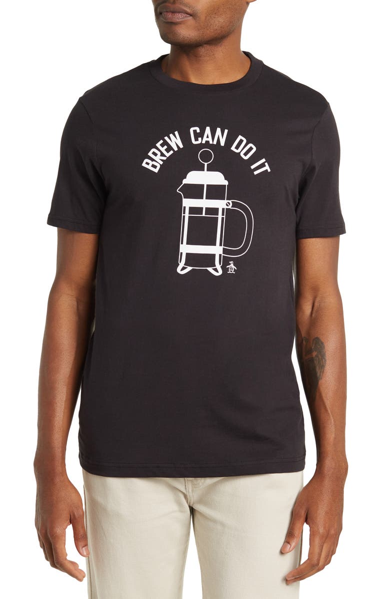 Original Penguin Knit Graphic Short Sleeve T-Shirt, Main, color, 