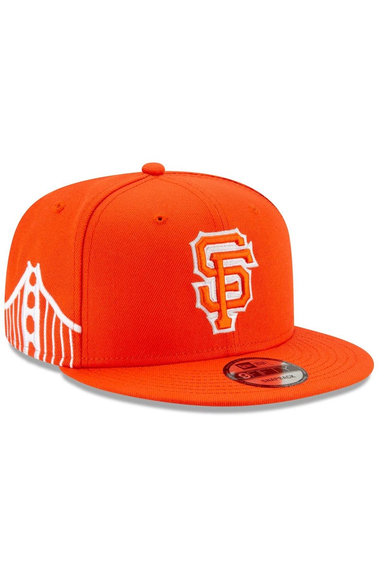 New Era Men's New Era Orange San Francisco Giants 2021 City Connect 9FIFTY Snapback Adjustable Hat, Main, color,