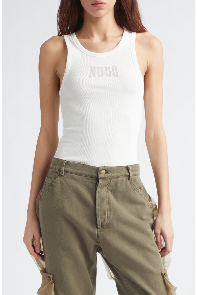 Nudo Rib Tank, Main, color, WHITE
