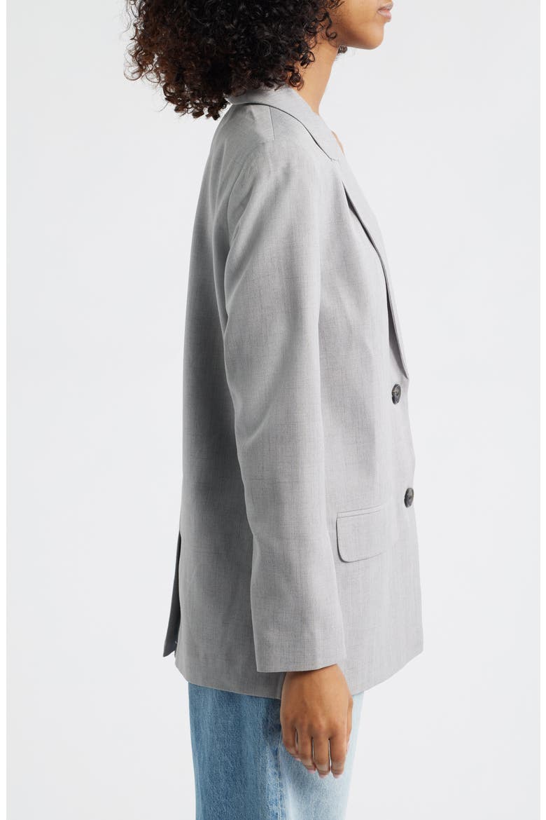 Peak Lapel Blazer, Alternate, color, GREY