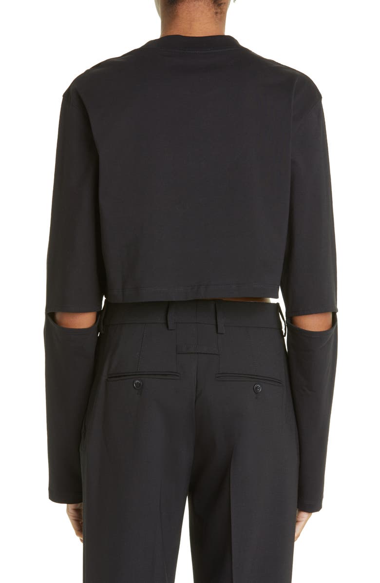 Jacquemus Le T-Shirt Pino Charm Logo Crop Top, Alternate, color,