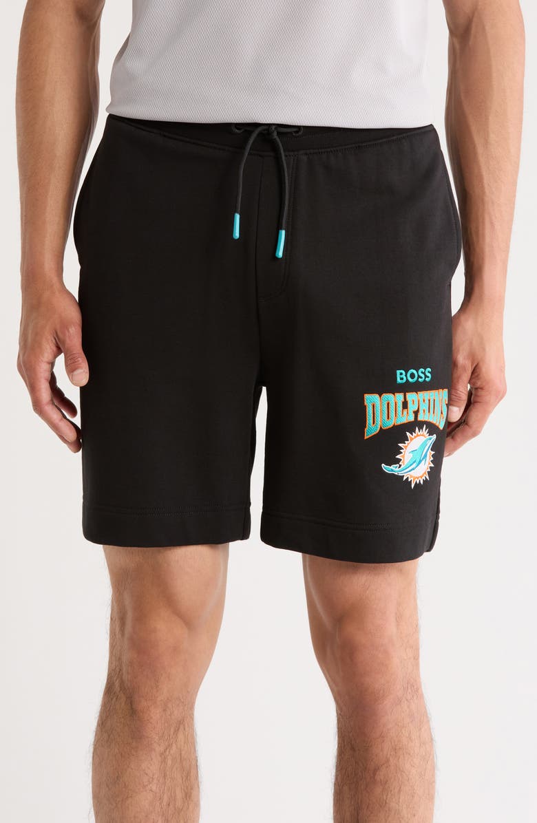 BOSS x NFL Miami Dolphins Sweat Shorts, Main, color,
