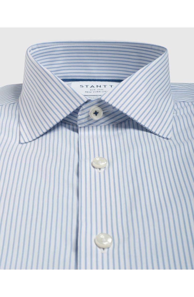 Stantt Contemporary Fit Bengal Stripe Wrinkle Resistant Cotton Dress Shirt, Alternate, color,
