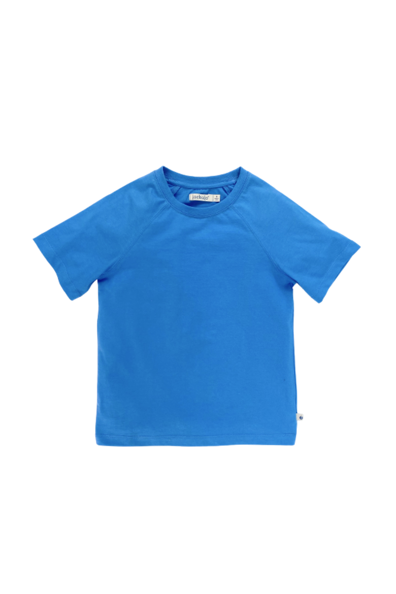 Kids' Organic Cotton Raglan T-Shirt, Main, color, Regatta Blue