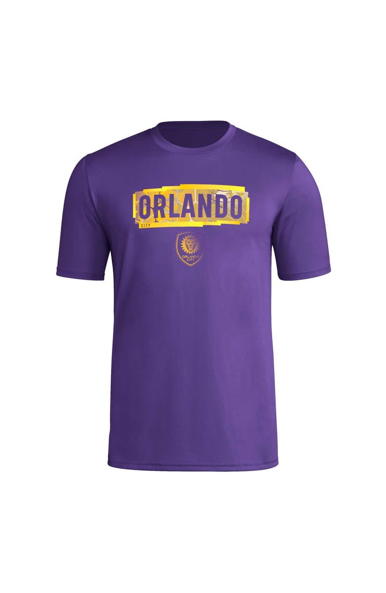 adidas Men's adidas Purple Orlando City SC Local Pop AEROREADY T-Shirt, Alternate, color,