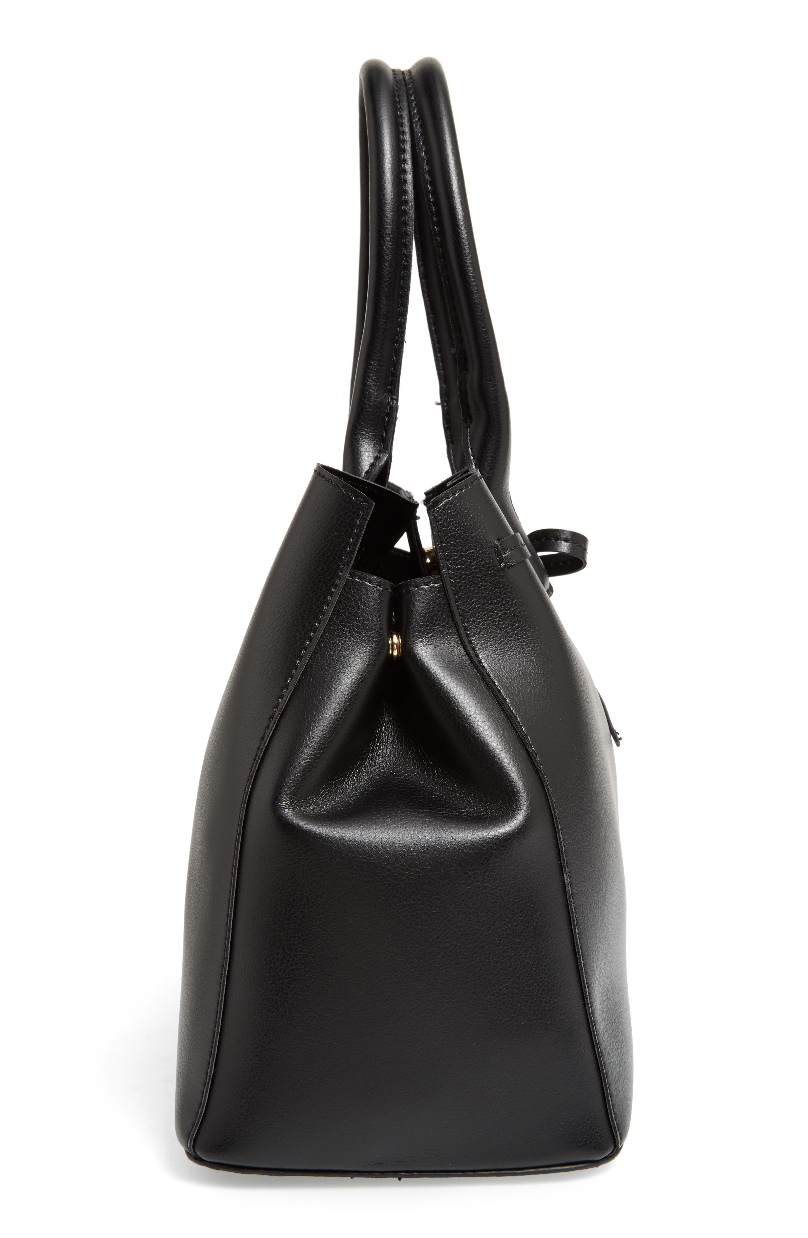Sole Society Layton Faux Leather Satchel, Alternate, color, 