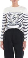 English Factory Sports Club Golf Embroidered Stripe Long Sleeve Knit Top