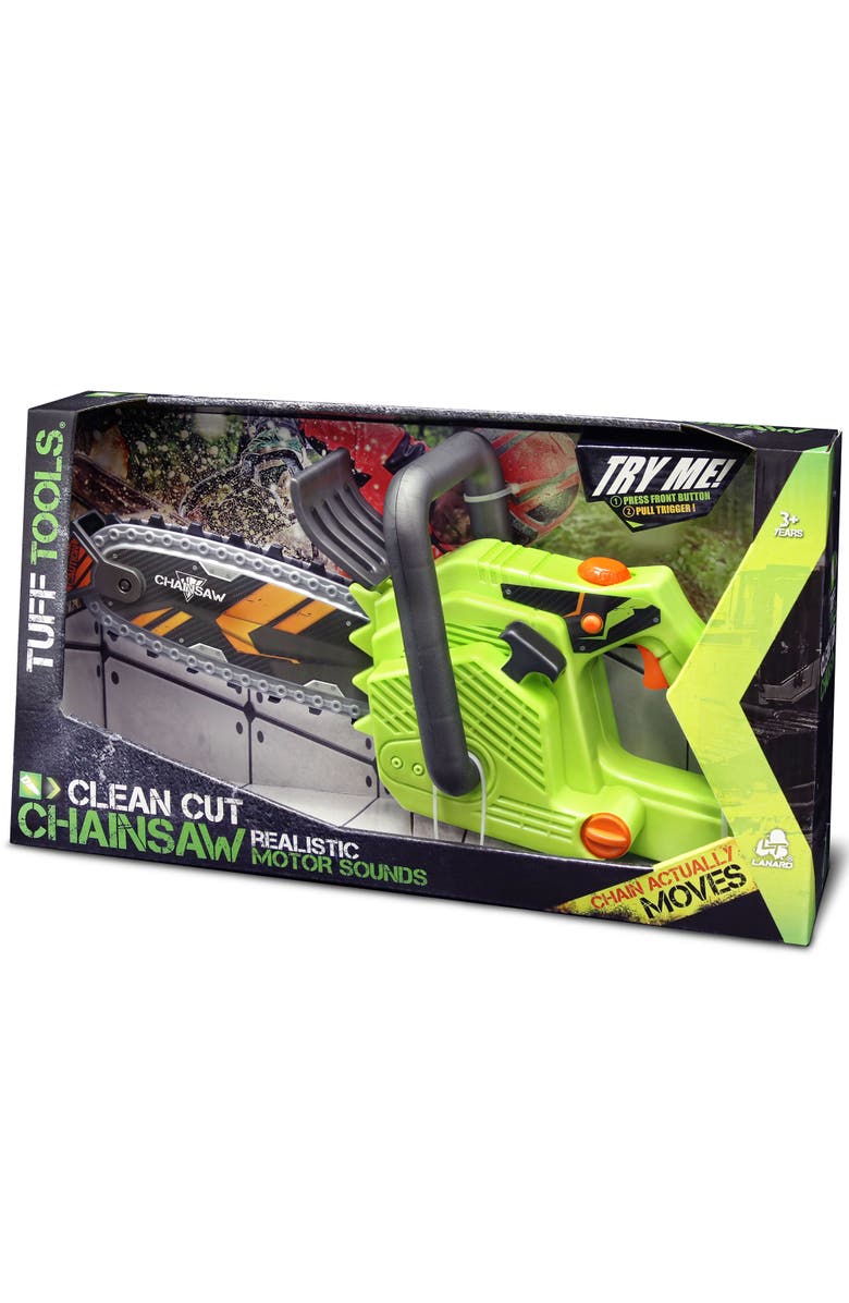 Lanard Tuff Tools Clean Cut Chainsaw Kids Sounds & Action Toy, Main, color, Multicolored