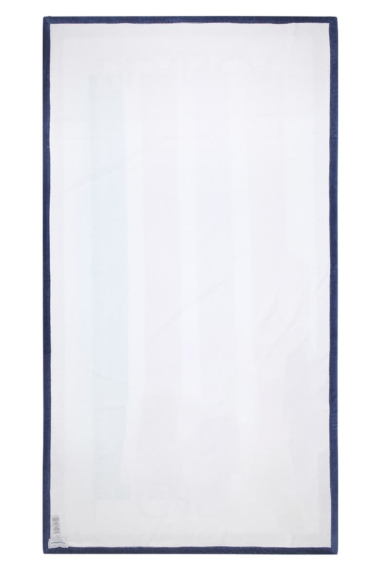 Stripe Logo Cotton Beach Towel (Nordstrom Exclusive), Alternate, color, BLUE MULTI