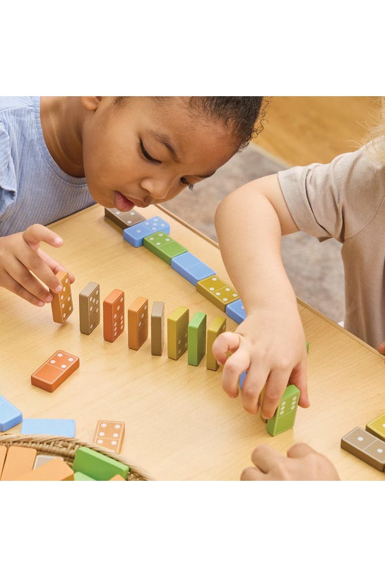 Wooden Dominoes - 168 Pieces, Alternate, color, Multicolored